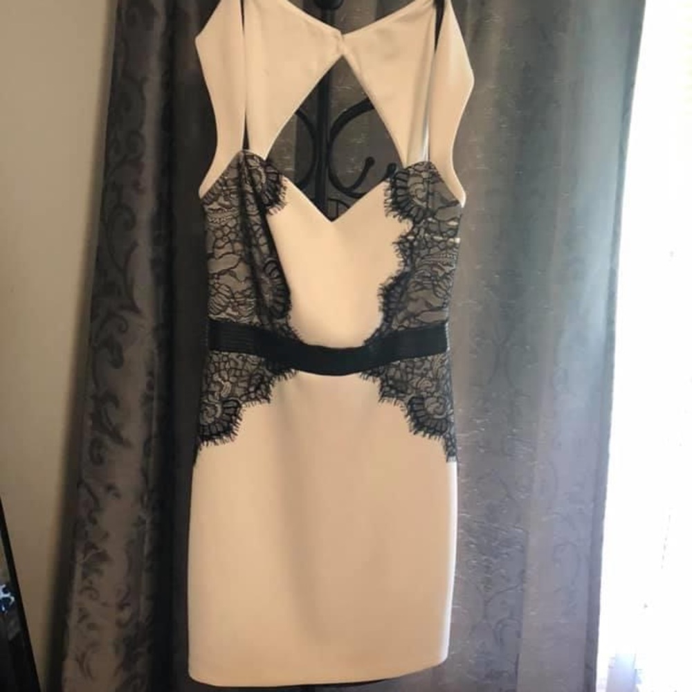 Beautiful white and black lace
